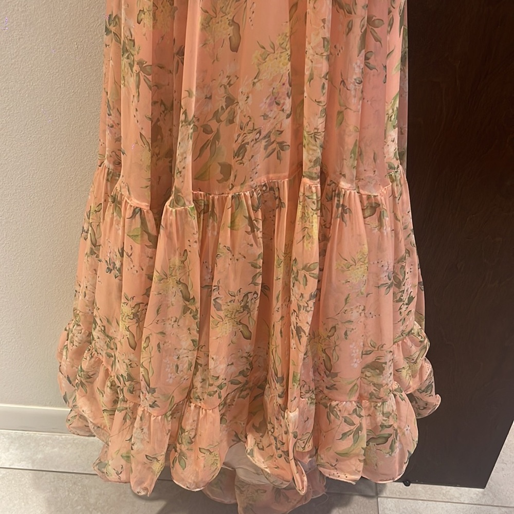 Mac Duggal Ruffled Chiffon Gown - Picture 6 of 7